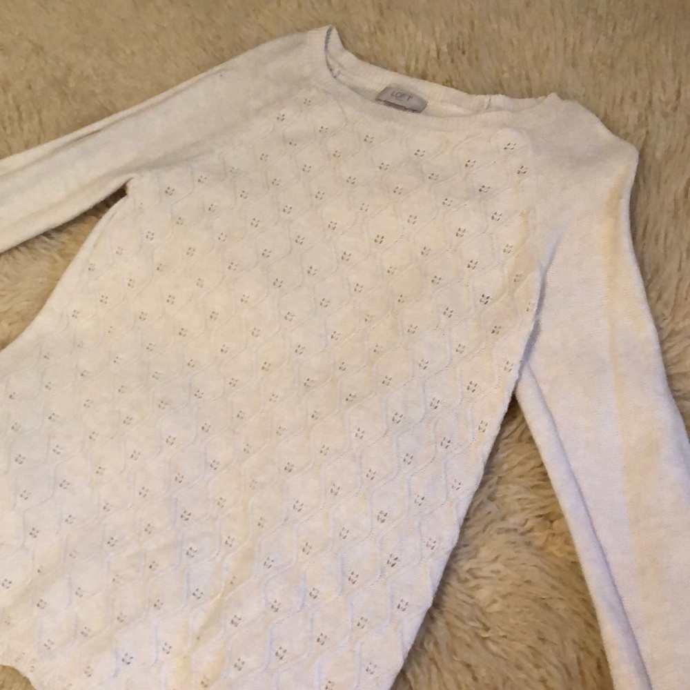 Patterned Cream Sweater